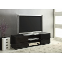 Coaster Furniture 700841 4-drawer TV Console Glossy Black
